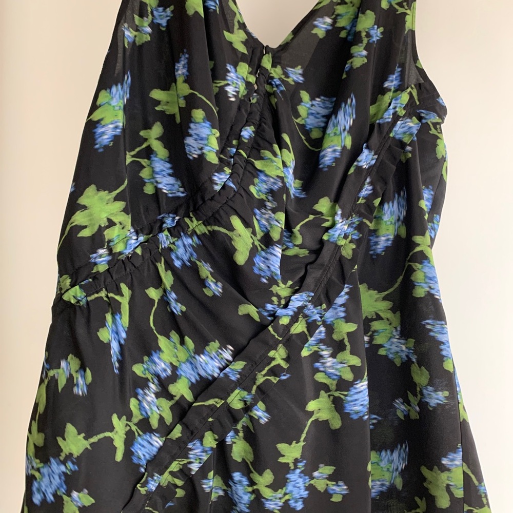 Designer Altuzarra Silk V-neck Top Size L